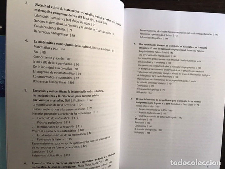 Libros de segunda mano de ciencias: Educaci&oacute;n matem&aacute;tica y exclusi&oacute;n. J. Gim&eacute;nez. Como nuevo - Foto 4