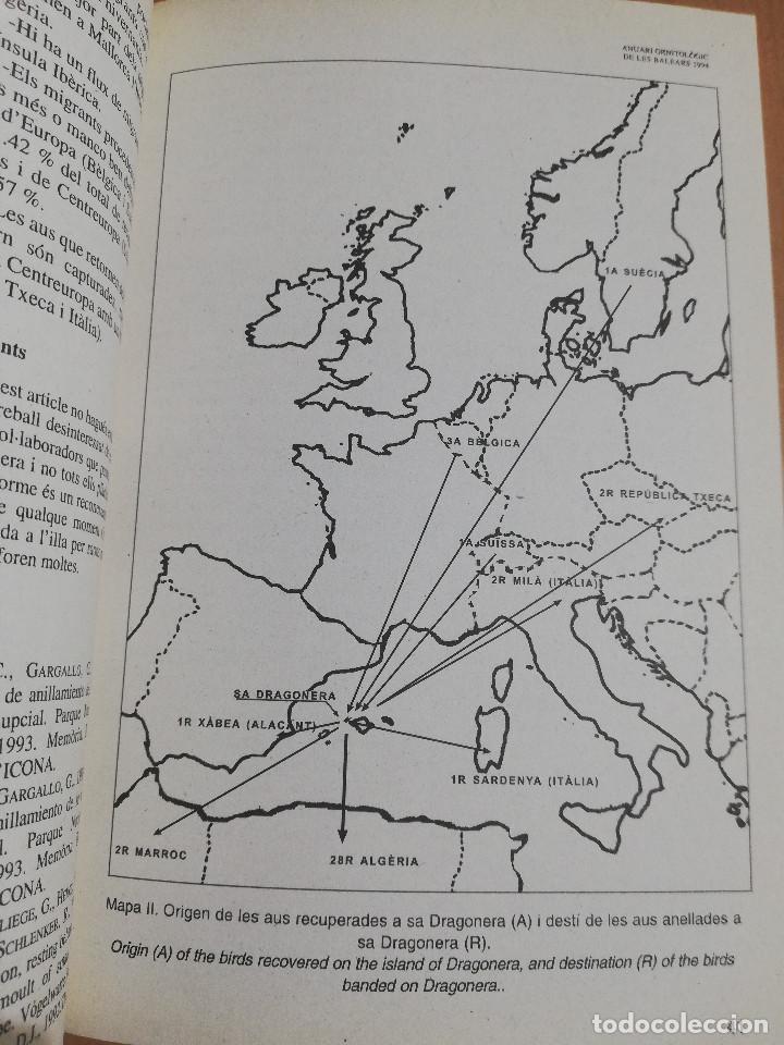 Libros de segunda mano: ANUARI ORNITOL&Ograve;GIC DE LES BALEARS, VOLUM 9 (ANY 1994) - Foto 6