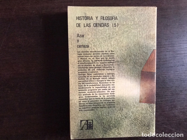 Libros de segunda mano de ciencias: Azar y certeza. G. Salet . Alhambra - Foto 2