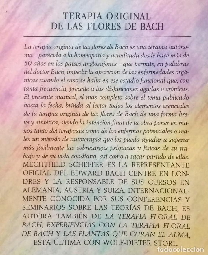 Libros de segunda mano: TERAPIA ORIGINAL DE LAS FLORES DE BACH - M. SCHEFFER - Foto 2