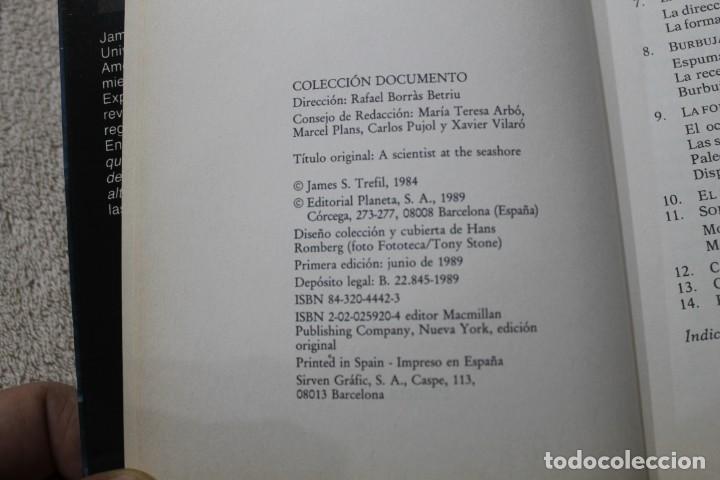 Libros de segunda mano: UN CIENTIFICO A LA ORILLA DEL MAR JAMES S. TREFIL 1989 - Foto 3