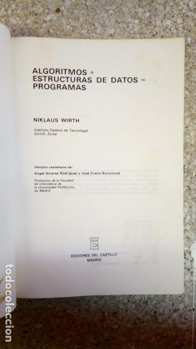 Libros de segunda mano de ciencias: ALGORITMOS Y ESTRUCTURA DE DATOS. NIKLAUS WIRTH - Foto 4