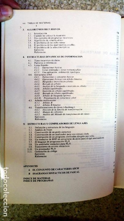 Libros de segunda mano de ciencias: ALGORITMOS Y ESTRUCTURA DE DATOS. NIKLAUS WIRTH - Foto 6