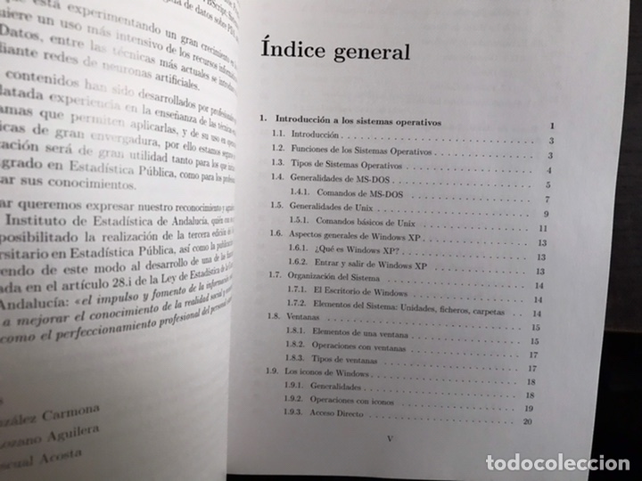 Libros de segunda mano de ciencias: Estad&iacute;stica computacional. Andr&eacute;s Gonz&aacute;lez Carmona. Como nuevo - Foto 4