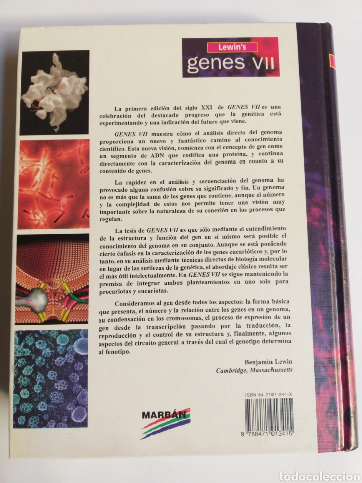 Libros de segunda mano de ciencias: Genes VII . Benjam&iacute;n Lewin . Marb&aacute;n libros 2001 .temas fisica - Foto 6