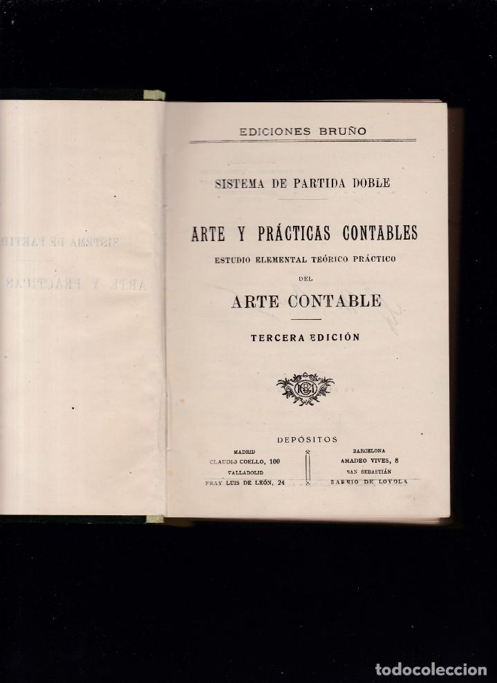 Libros de segunda mano de ciencias: ARTE Y PRACTICAS CONTABLES - EDICIONES BRU&Ntilde;O / TERCERA EDICION - Foto 2