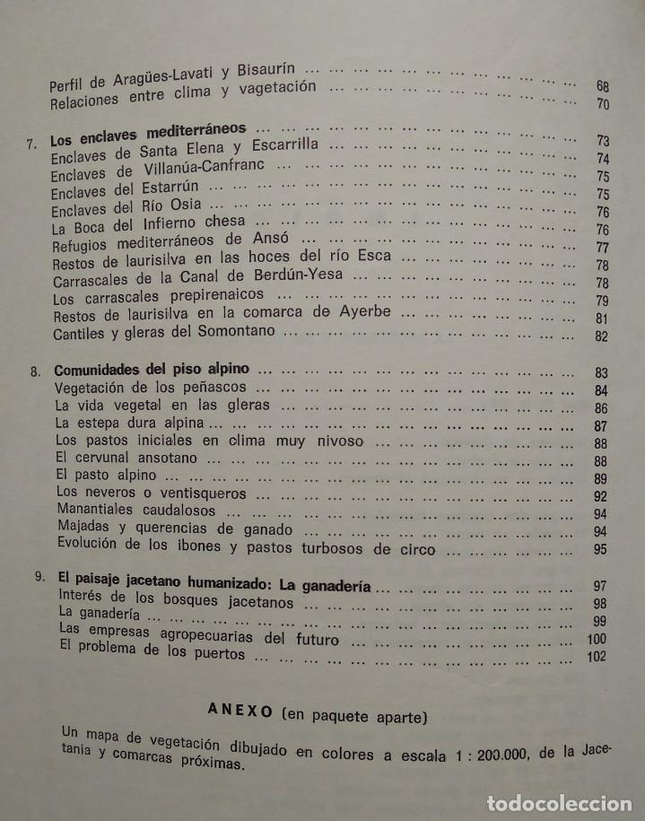 Libros de segunda mano: LA JACETANIA Y LA VIDA VEGETAL --- PEDRO MONTSERRAT RECODER - Foto 7