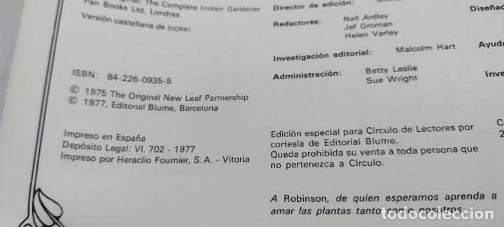 Libros de segunda mano: EL JARDIN EN CASA - CIRCULO DE LECTORES ESQ-707 - Foto 4