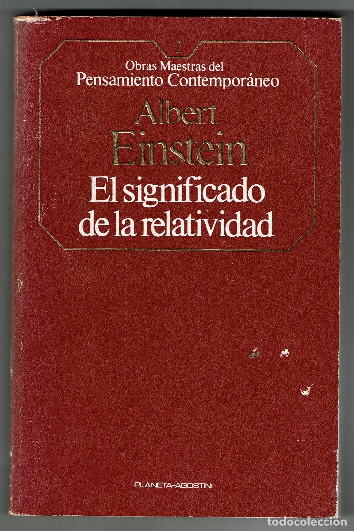 Libros de segunda mano de ciencias: EL SIGNIFICADO DE LA RELATIVIDAD - ALBERT EINSTEIN - PLANETA AGOSTINI - - Foto 1