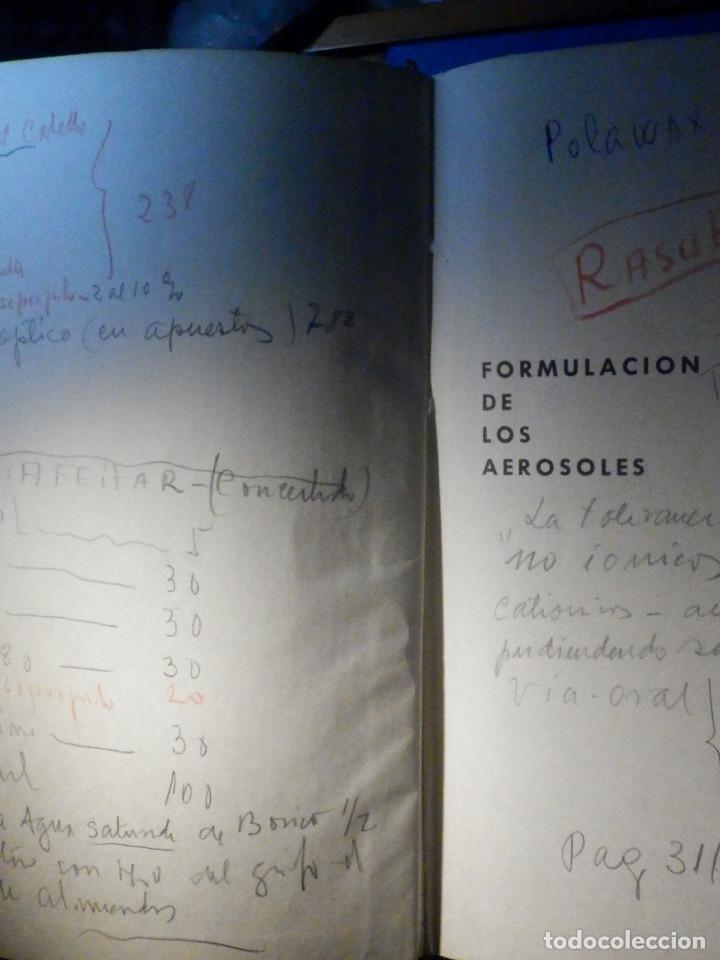 Libros de segunda mano de Ciencias: Formulación de los aerosoles - Dario Rodriguez Devesa - Deodorantes, Sprays - Quimica - 1972 - Raro - Foto 3 - 223293447