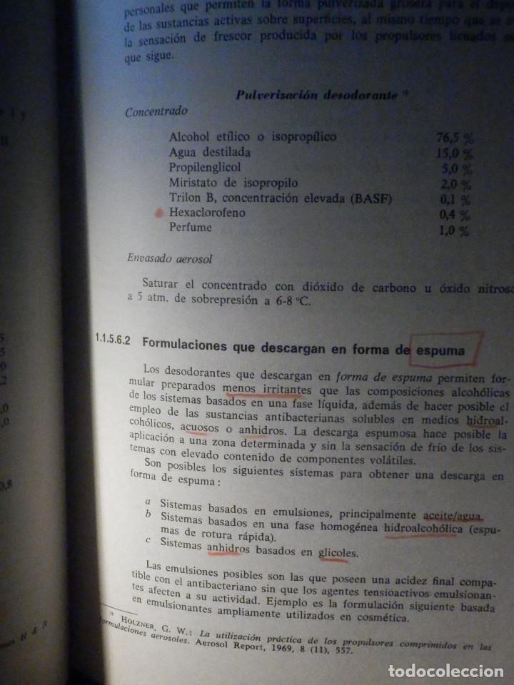 Libros de segunda mano de Ciencias: Formulación de los aerosoles - Dario Rodriguez Devesa - Deodorantes, Sprays - Quimica - 1972 - Raro - Foto 6 - 223293447