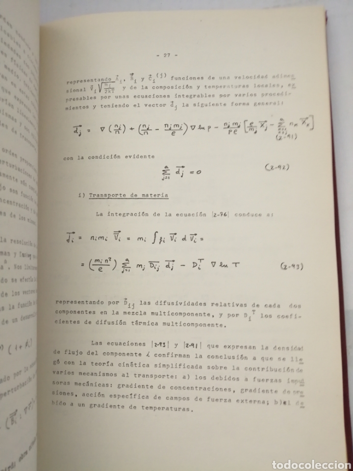 Libros de segunda mano de ciencias: FUNDAMENTOS DE LOS PROCESOS DE TRANSPORTE - Foto 6