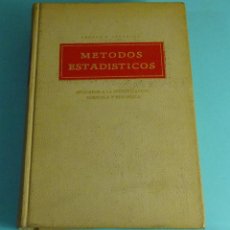 Libros de segunda mano: GEORGE W. SNEDECOR. METODOS ESTADISTICOS APLICADOS A LA INVESTIGACION AGRICOLA Y BIOLOGICA. 1964