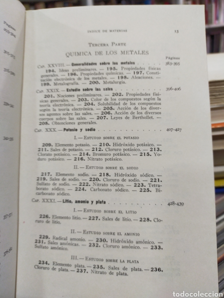 Libros de segunda mano de ciencias: CURSO GENERAL DE QU&Iacute;MICA - IGNACIO PUIG - Foto 10