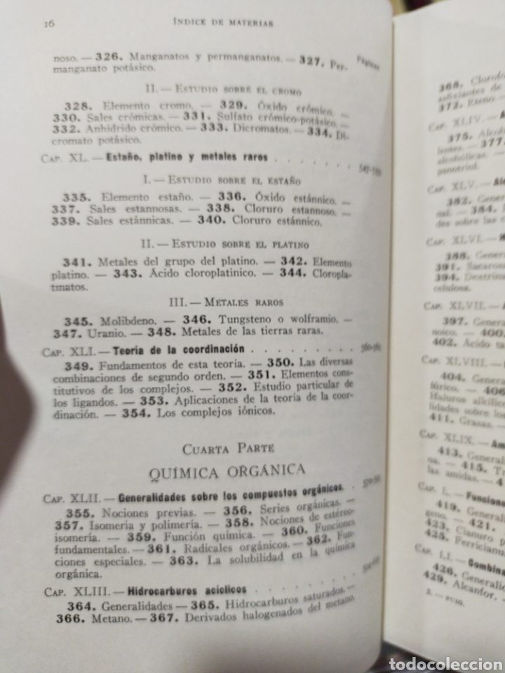 Libros de segunda mano de ciencias: CURSO GENERAL DE QU&Iacute;MICA - IGNACIO PUIG - Foto 13