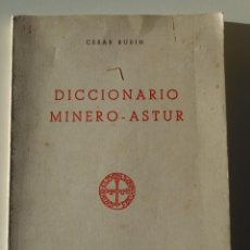 Libros de segunda mano: DICCIONARIO MINERO - ASTUR. CESAR RUBIN. INSTITUTO DE ESTUDIOS ASTURIANOS, PRINCIPADO DE ASTURIAS, 1. Lote 224337941