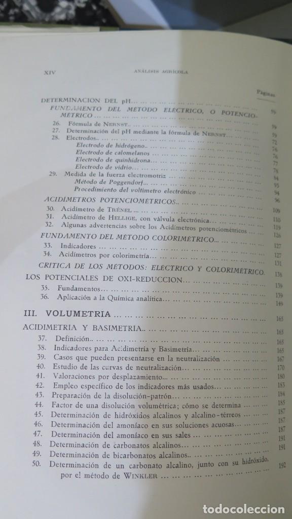 Libros de segunda mano: ANALISIS AGRICOLA. HERCE - Foto 4