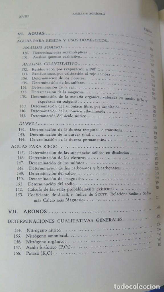 Libros de segunda mano: ANALISIS AGRICOLA. HERCE - Foto 8