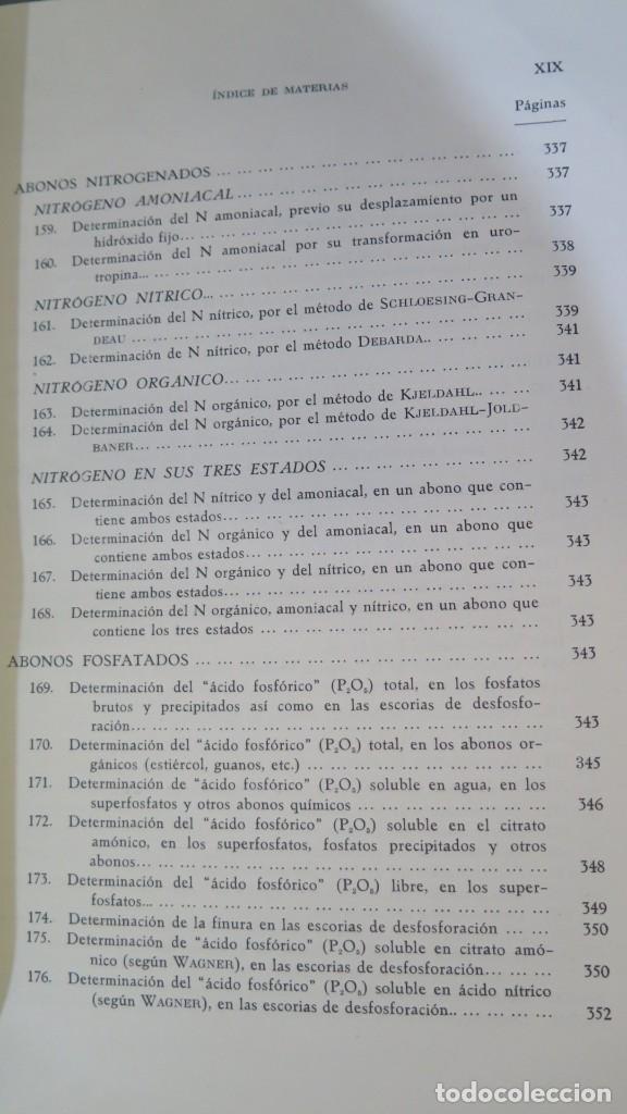 Libros de segunda mano: ANALISIS AGRICOLA. HERCE - Foto 9