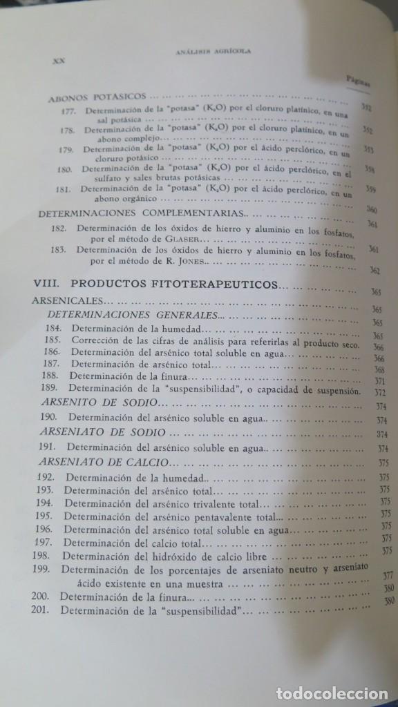 Libros de segunda mano: ANALISIS AGRICOLA. HERCE - Foto 10