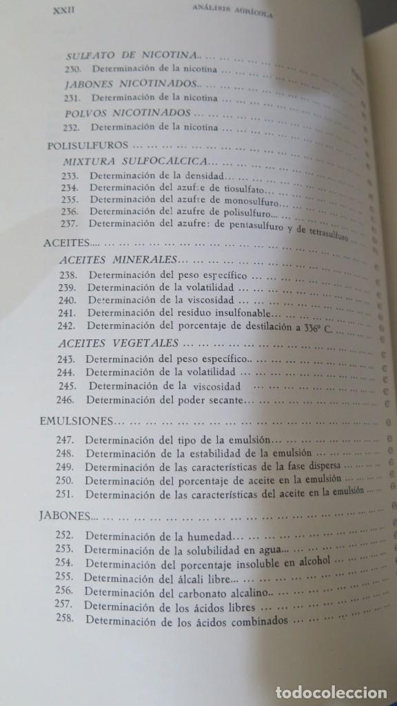 Libros de segunda mano: ANALISIS AGRICOLA. HERCE - Foto 12