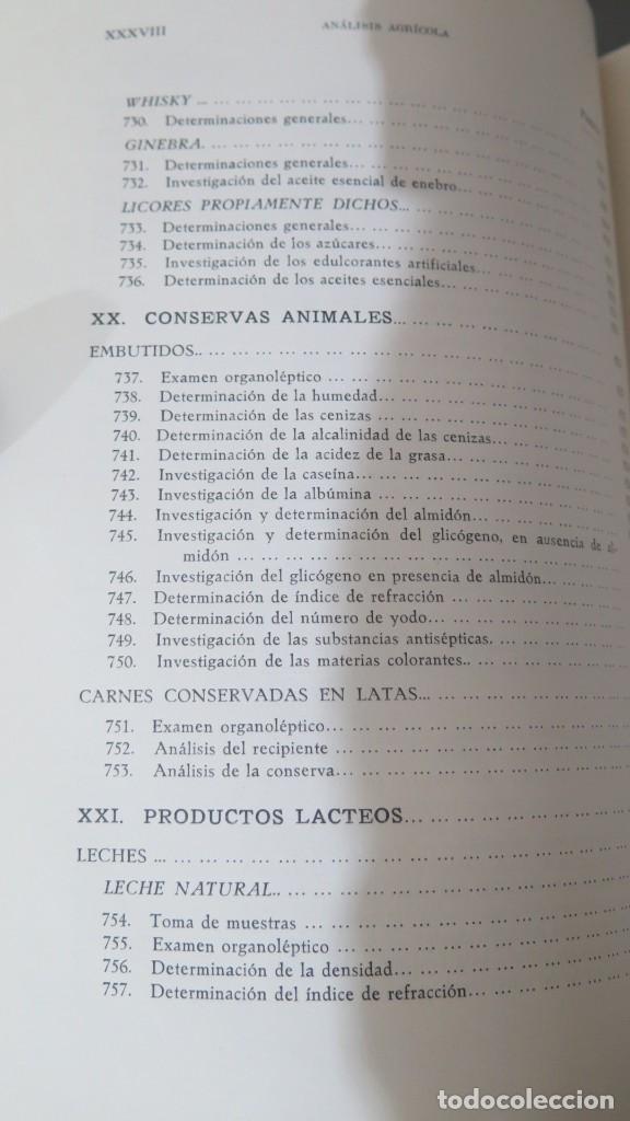 Libros de segunda mano: ANALISIS AGRICOLA. HERCE - Foto 28