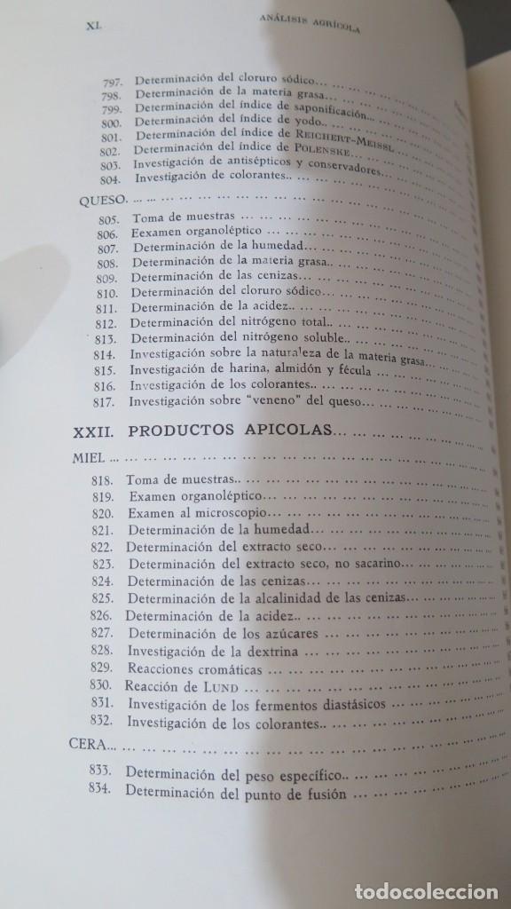 Libros de segunda mano: ANALISIS AGRICOLA. HERCE - Foto 30
