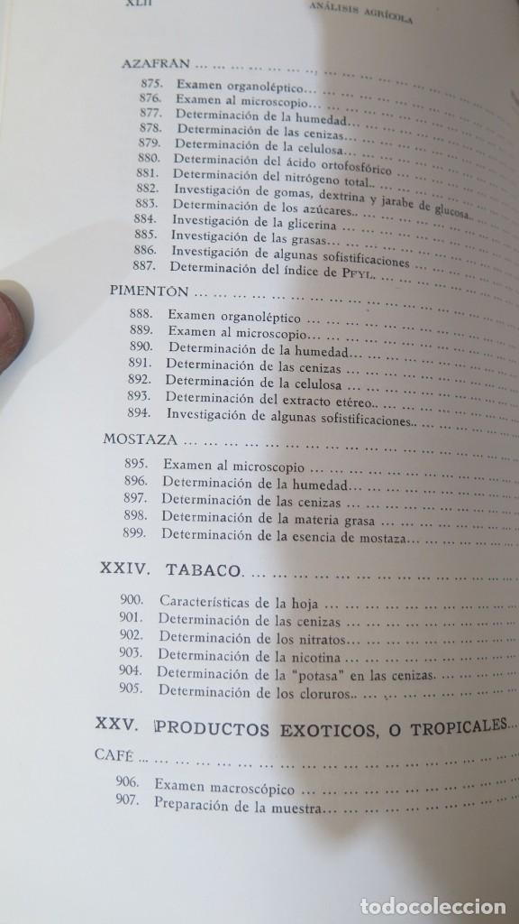 Libros de segunda mano: ANALISIS AGRICOLA. HERCE - Foto 32