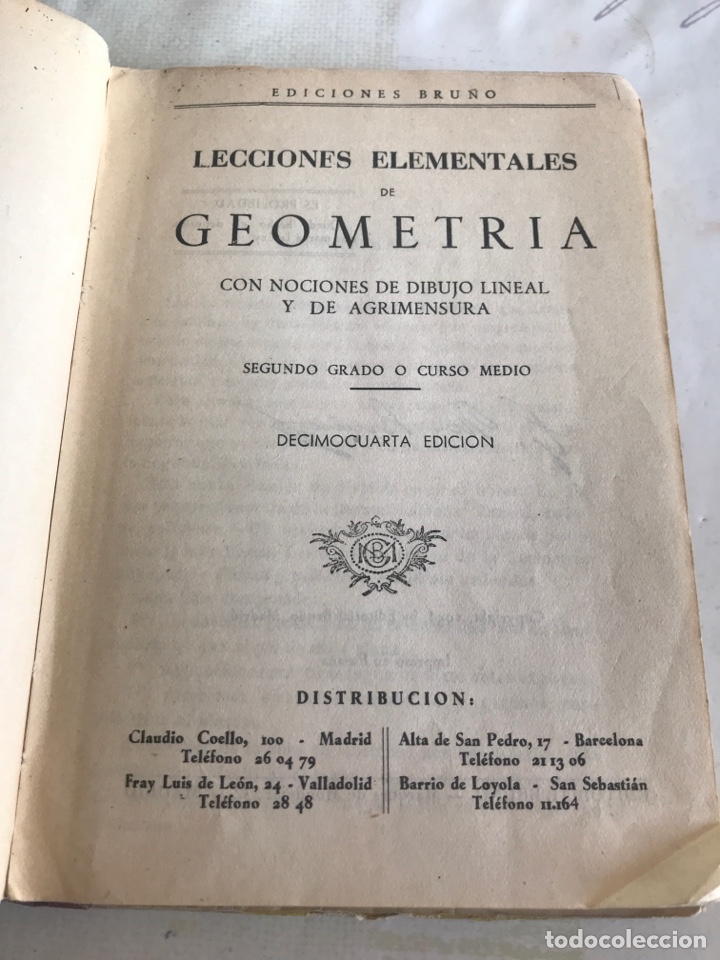 Libros de segunda mano de ciencias: Geometr&iacute;a segundo curso - Foto 3