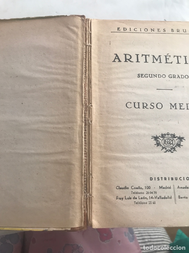 Libros de segunda mano de ciencias: Aritm&eacute;tica 2 grado 1952 - Foto 4