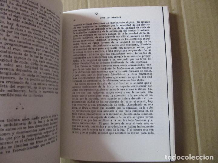 Libros de segunda mano de ciencias: LUIS DE BROGLIE, Materia y Luz FACSIMIL? - Foto 8