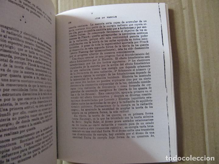Libros de segunda mano de ciencias: LUIS DE BROGLIE, Materia y Luz FACSIMIL? - Foto 9