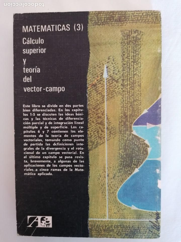 Libros de segunda mano de ciencias: CALCULO SUPERIOR Y TEORIA DEL VECTOR DEL CAMPO - Foto 8