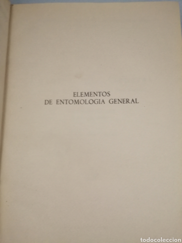 Libros de segunda mano: Elementos de Entomolog&iacute;a General (tercera edici&oacute;n corregida y aumentada) - Foto 2