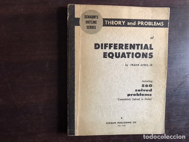 Libros de segunda mano de ciencias: Theory and problems of differential equations including 560 problems. NY. - Foto 1