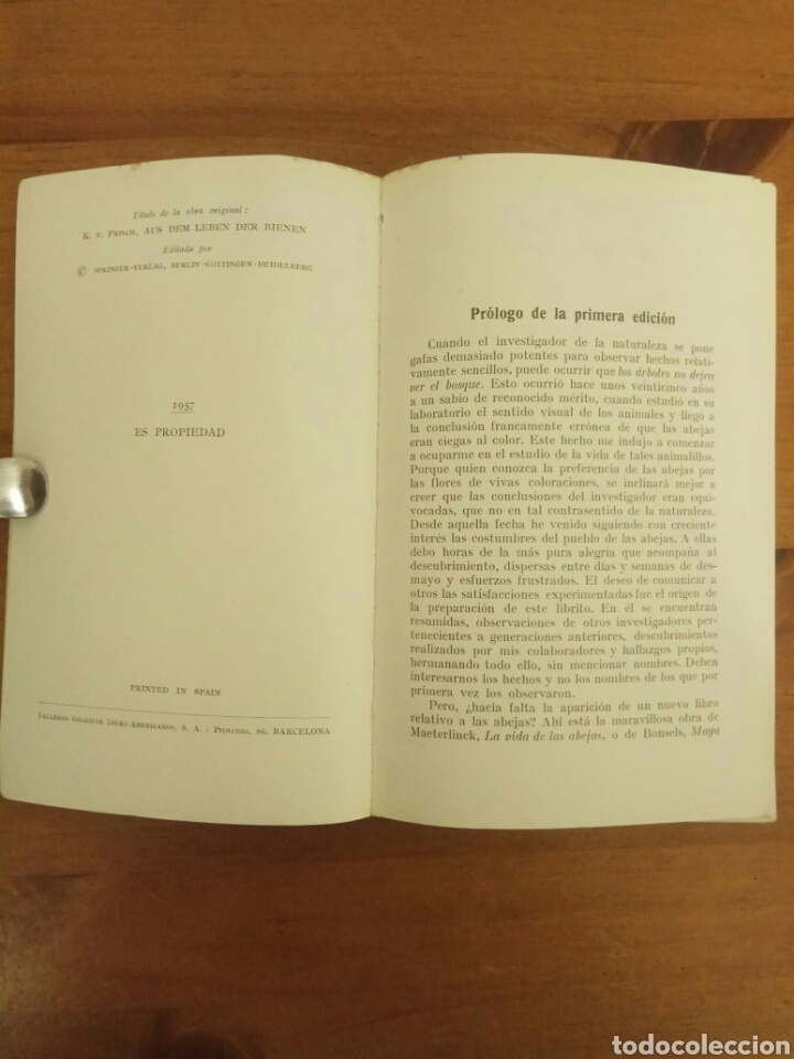 Libros de segunda mano: La vida de las abejas Dr. Karl V Frisch - Foto 3