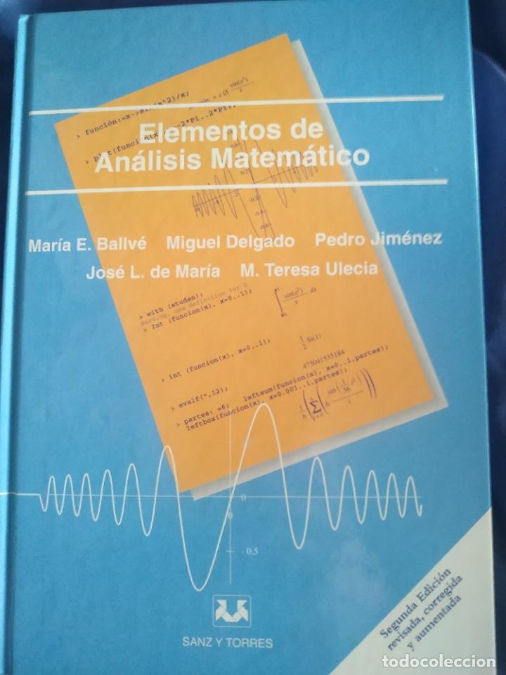 Libros de segunda mano de ciencias: Elementos de analisis matematico. Ballv&eacute; - Foto 1