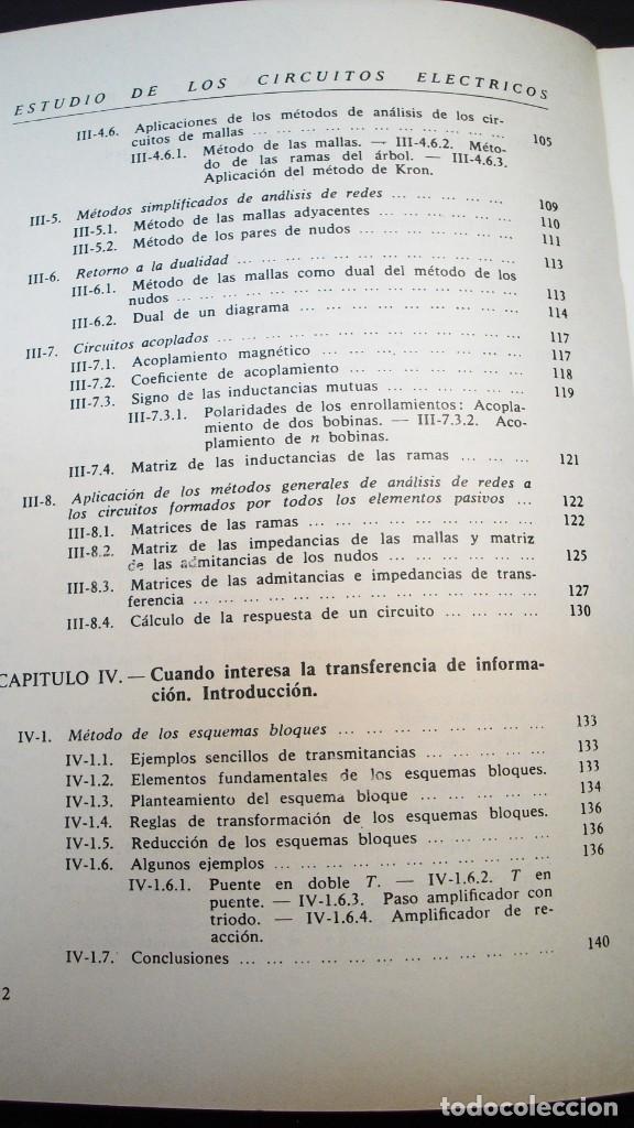 Libros de segunda mano de ciencias: Estudio de los Circuitos El&eacute;ctricos J. Lagasse Tomo 1 - Foto 6