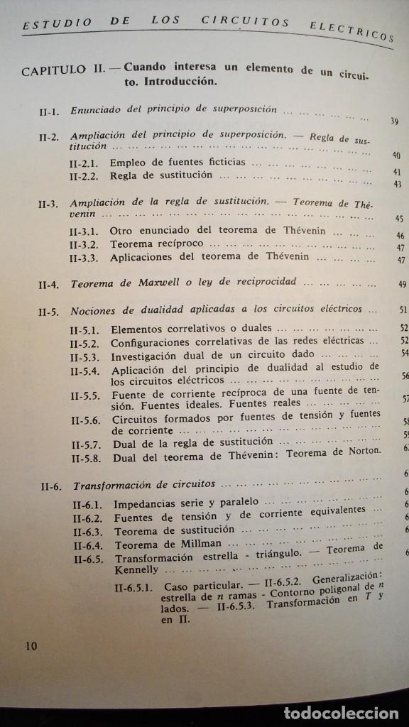 Libros de segunda mano de ciencias: Estudio de los Circuitos El&eacute;ctricos J. Lagasse Tomo 1 - Foto 8