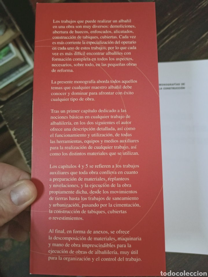 Libros de segunda mano de ciencias: Trabajos de alba&ntilde;iler&iacute;a. Pr&aacute;ctica constructiva Luis Jim&eacute;nez L&oacute;pez. CEAC. 2003. CONSTRUCCI&Oacute;N - Foto 2