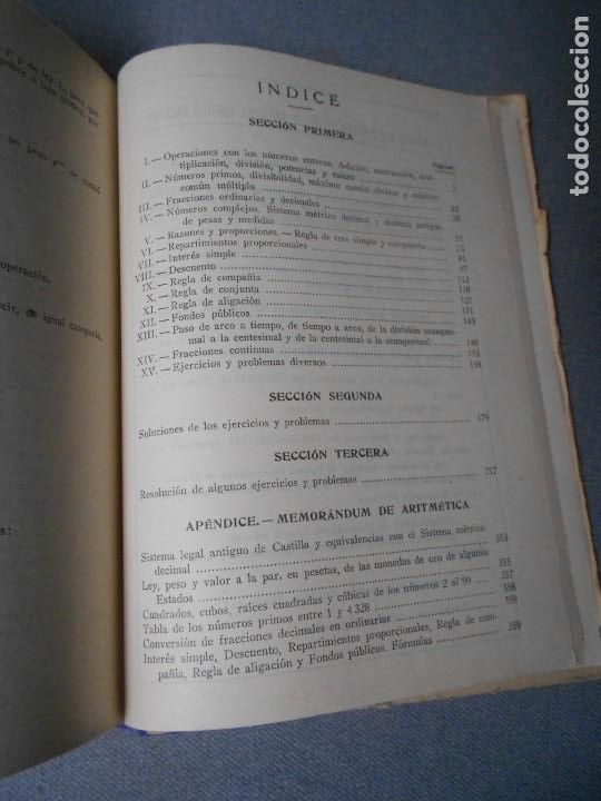 Libros de segunda mano de ciencias: EJERCICIOS Y PROBLEMAS DE ARITMETICA - Foto 6