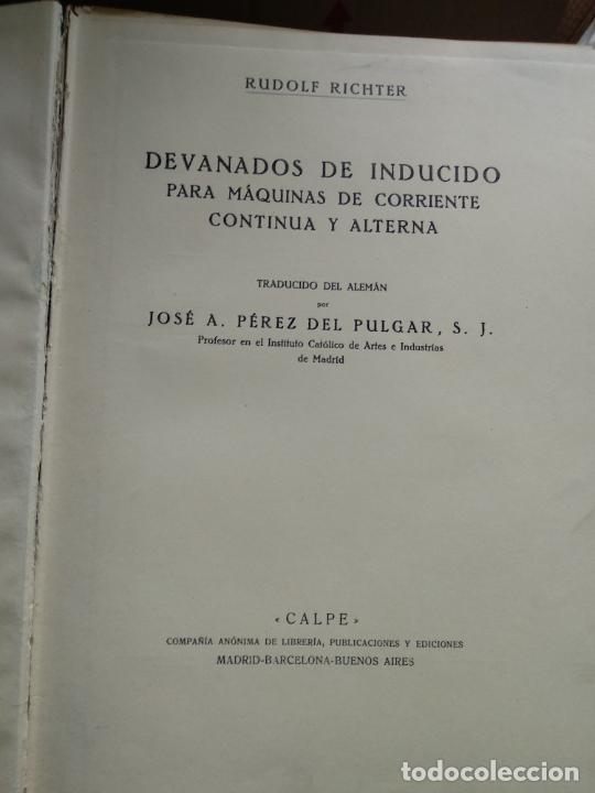 Libros de segunda mano de ciencias: devanados de inducido para maquinas de corriente continua y alterna / rudolf richter - Foto 3