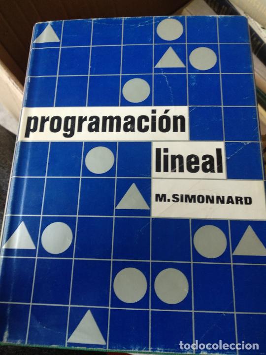Libros de segunda mano de ciencias: PROGRAMACI&Oacute;N LINEAL - Simonnard, M - Foto 1