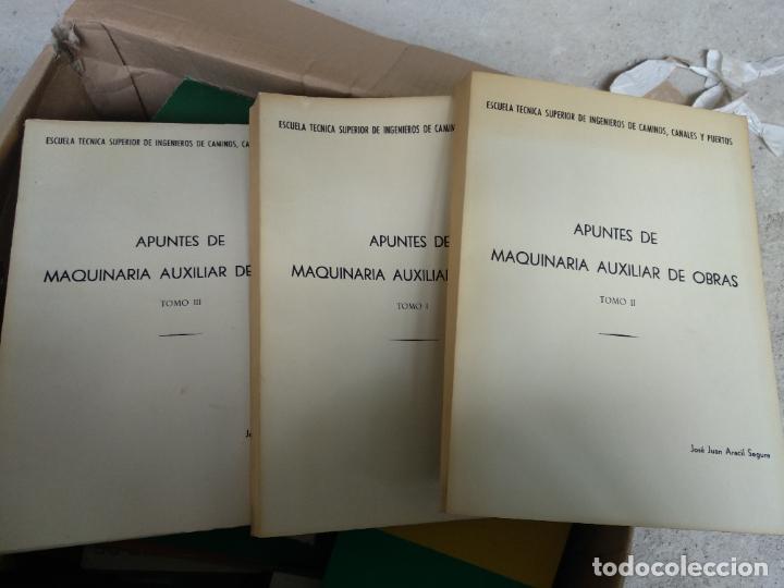 Gebrauchte B&uuml;cher der Wissenschaften: APUNTES DE MAQUINARIA AUXILIAR DE OBRAS. 3 Vols. - Aracil Segura, Jos&eacute; Juan.