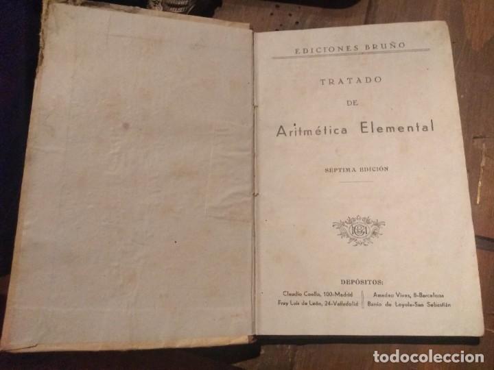 Libros de segunda mano de ciencias: Libro tratado de aritmetica a&ntilde;o 1942. Ed. Bru&ntilde;o - Foto 2