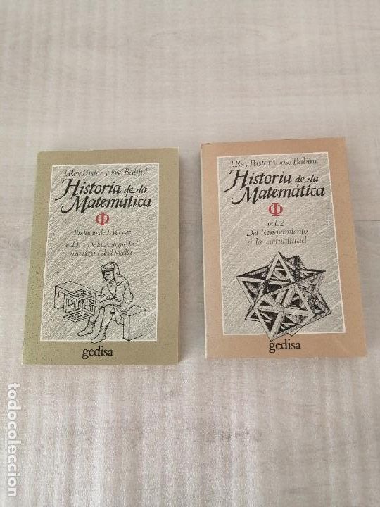 Libros de segunda mano de ciencias: Historia de la matem&aacute;tica - 2 vol&uacute;menes - Foto 1