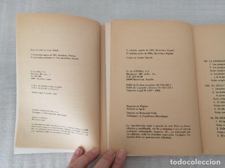 Libros de segunda mano de ciencias: Historia de la matem&aacute;tica - 2 vol&uacute;menes - Foto 4