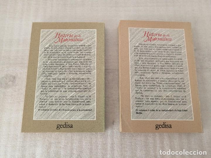 Libros de segunda mano de ciencias: Historia de la matem&aacute;tica - 2 vol&uacute;menes - Foto 5