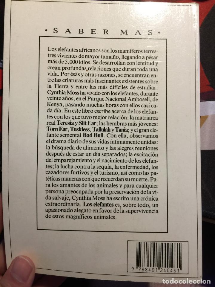 Libros de segunda mano: Los elefantes - Cynthia Moss - Foto 2