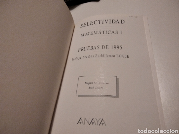 Libros de segunda mano de ciencias: Selectividad matem&aacute;ticas LOGSE - Foto 2